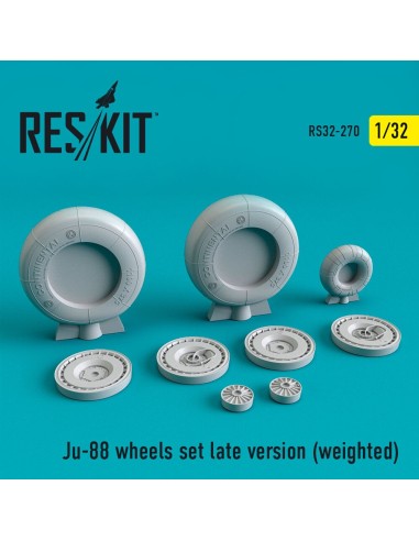 Ju-88 wheels set late version (weighted) 