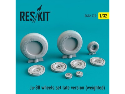 Ju-88 wheels set late version (weighted) 