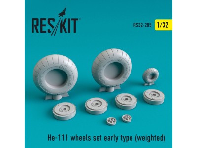 He-111 wheels set early type (weighted) 