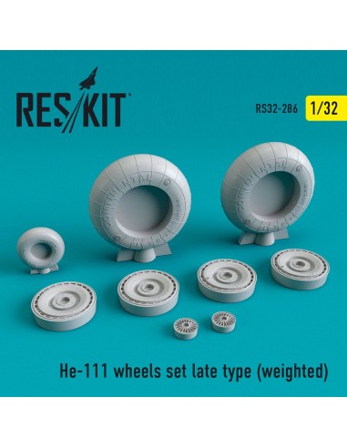He-111 wheels set late type (weighted) 