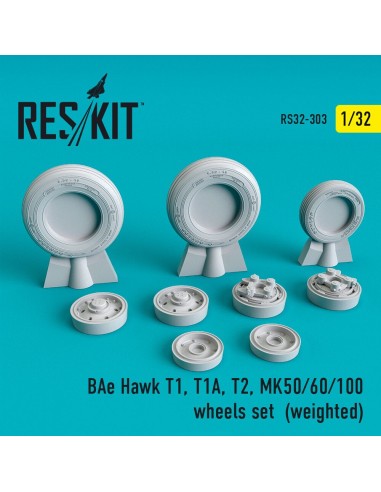 BAe Hawk T1, T1A, T2, MK50/60/100 wheels set (weighted) 