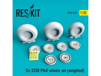 Do-335? Pfeil wheels set (weighted) 