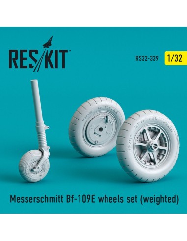 Bf-109E wheels set (weighted) 