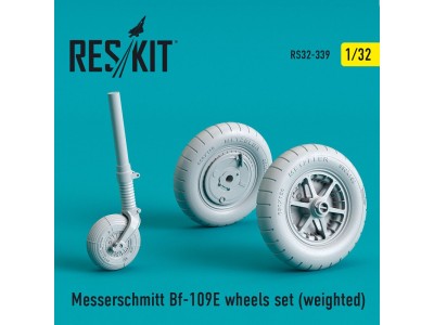 Bf-109E wheels set (weighted) 