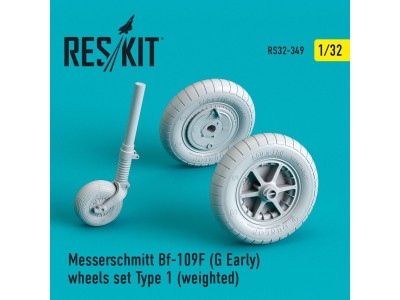 Bf-109 (F, G-early) wheels set type 1 (weighted) 