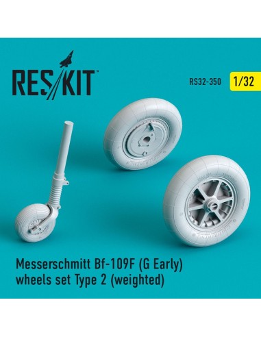 Bf-109 (F, G-early) wheels set type 2 (weighted) 