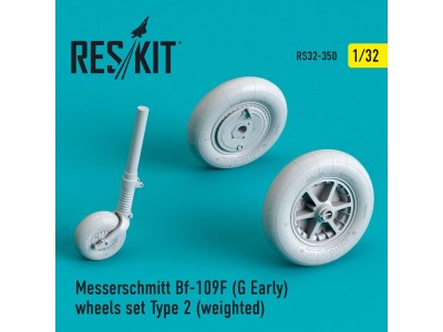 Bf-109 (F, G-early) wheels set type 2 (weighted) 
