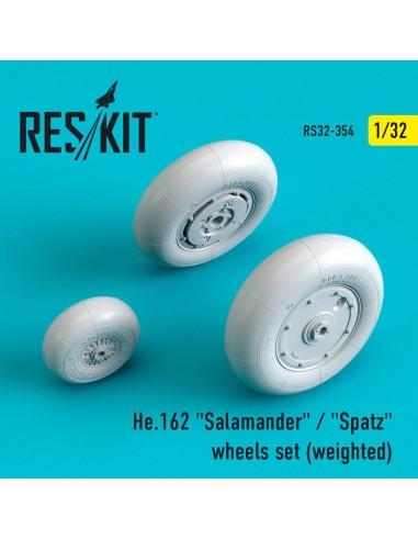 He.162 Salamander / Spatz wheels set (weighted) 