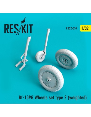 Bf-109G wheels set type 2 (weighted) 