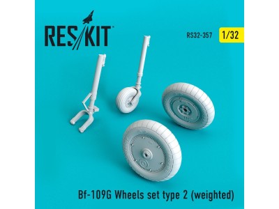 Bf-109G wheels set type 2 (weighted) 