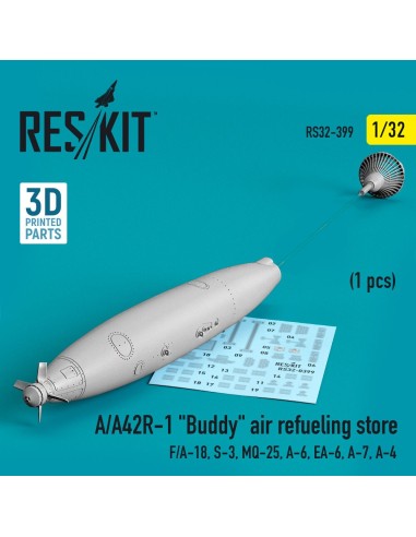 A/A42R-1 Buddy air refueling store (1 pcs) (F/A-18, S-3, MQ-25, A-6, EA-6, A-7, A-4) (3D Printed) 