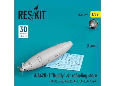 A/A42R-1 Buddy air refueling store (1 pcs) (F/A-18, S-3, MQ-25, A-6, EA-6, A-7, A-4) (3D Printed) 