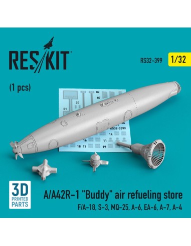 A/A42R-1 Buddy air refueling store (1 pcs) (F/A-18, S-3, MQ-25, A-6, EA-6, A-7, A-4) (3D Printed) 