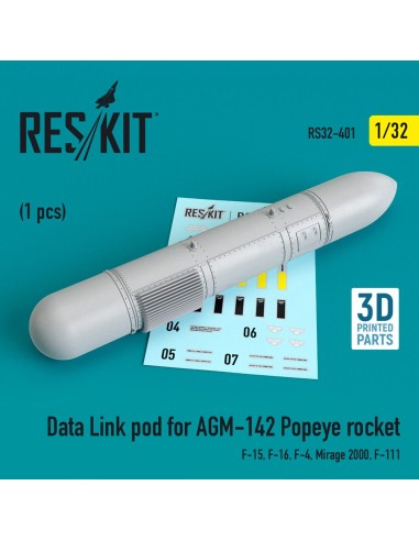 Data Link pod for AGM-142 Popeye rocket (F-15, F-16, F-4, Mirage 2000, F-111) 