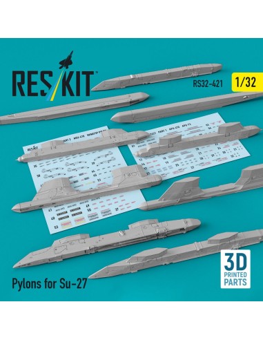 Pylons for Su-27 (3D Printed) 
