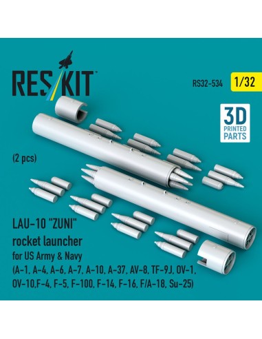 LAU-10 ZUNI rocket launcher for US Army & Navy (2 pcs) (A-1, A-4, A-6, A-7, A-10, A-37, AV-8, TF-9J, OV-1, OV-10, F-4, F-5, F-10
