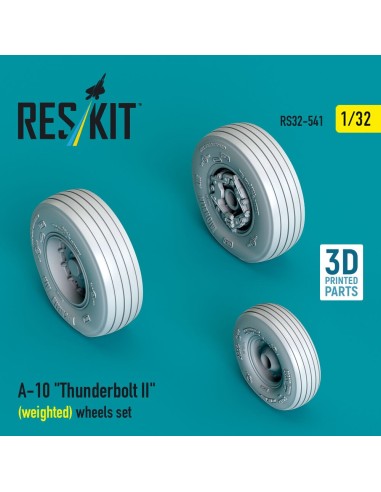 A-10 Thunderbolt II (weighted) wheels set (3D Printed) 