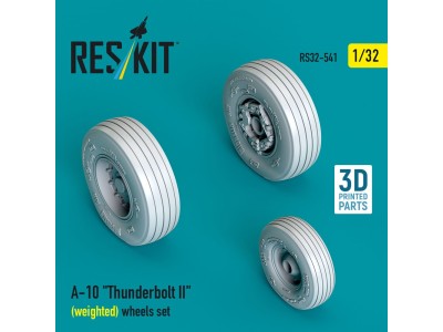 A-10 Thunderbolt II (weighted) wheels set (3D Printed) 