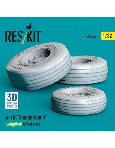 A-10 Thunderbolt II (weighted) wheels set (3D Printed) 