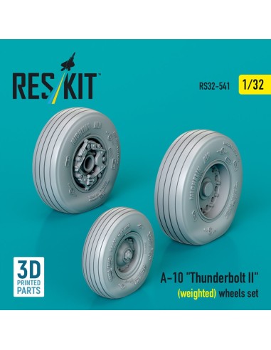 A-10 Thunderbolt II (weighted) wheels set (3D Printed) 