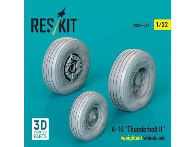 A-10 Thunderbolt II (weighted) wheels set (3D Printed) 