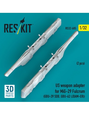 US weapon adapter for MiG-29 Fulcrum (2 pcs) (GBU-39 SDB, GBU-62 (JDAM-ER)) (3D Printed) 
