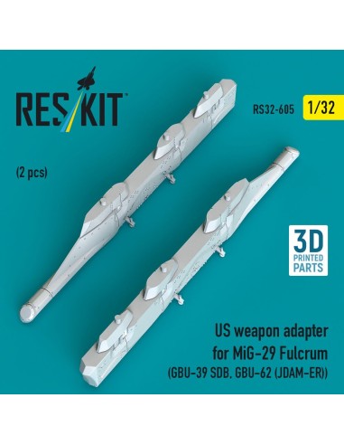 US weapon adapter for MiG-29 Fulcrum (2 pcs) (GBU-39 SDB, GBU-62 (JDAM-ER)) (3D Printed) 