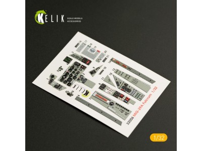 MiG-29A (9-12) Fulcrum interior 3D decals for Trumpeter kit 