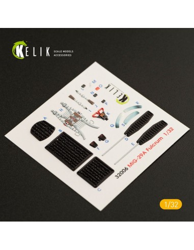 MiG-29A (9-12) Fulcrum interior 3D decals for Trumpeter kit 