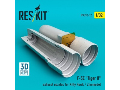 F-5E Tiger II exhaust nozzles for Kitty Hawk / Zimimodel (3D Printed) 