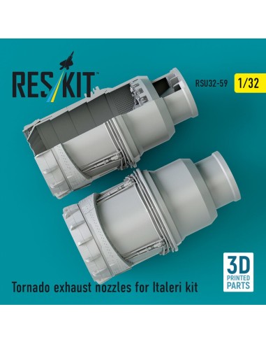 Tornado exhaust nozzles for Italeri kit (3D Printed) 
