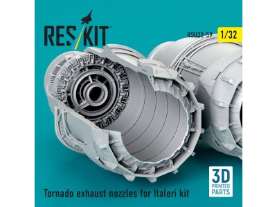 Tornado exhaust nozzles for Italeri kit (3D Printed) 