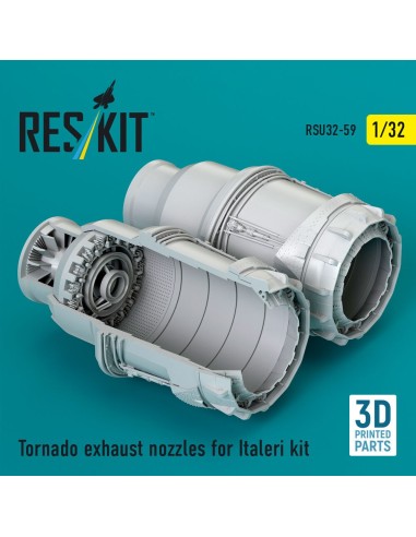 Tornado exhaust nozzles for Italeri kit (3D Printed) 
