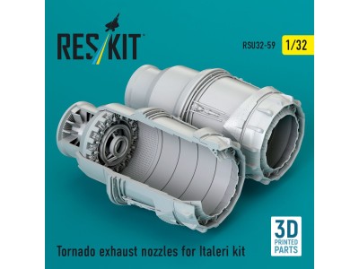 Tornado exhaust nozzles for Italeri kit (3D Printed) 