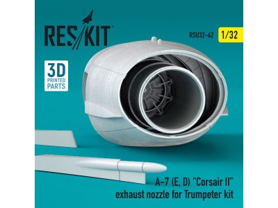 A-7 (E, D) Corsair II exhaust nozzle for Trumpeter kit 