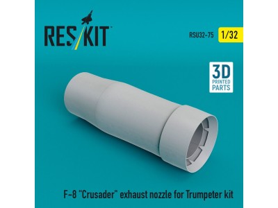 F-8 Crusader exhaust nozzle for Trumpeter kit (3D Printed) 