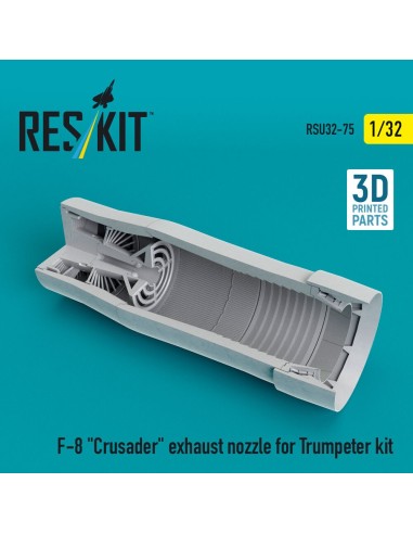 F-8 Crusader exhaust nozzle for Trumpeter kit (3D Printed) 