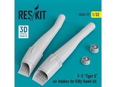 F-5 Tiger ll air intakes for Kitty Hawk kit (3D Printed) 