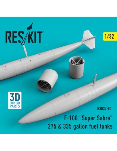 F-100 Super Sabre 275 & 335 gallon fuel tanks 