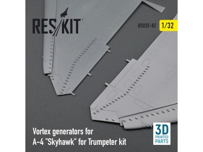 Vortex generators for A-4 Skyhawk for Trumpeter kit (3D Printed) 