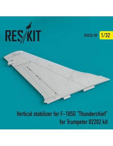 Vertical stabilizer for F-105G Thunderchief for Trumpeter 02202 kit 