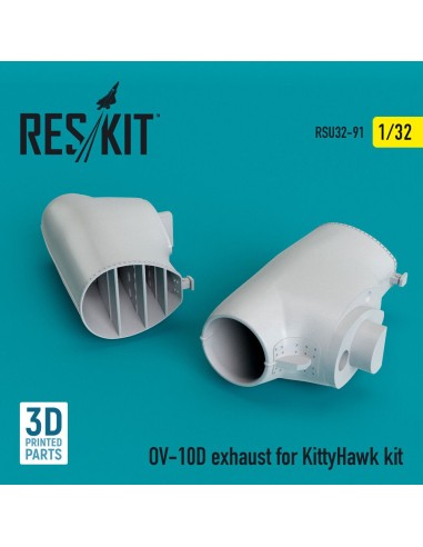 OV-10D Bronco exhaust for KittyHawk kit (3D Printed) 