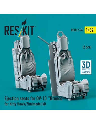 Ejection seats for OV-10 Bronco (2 pcs) for Kitty Hawk/Zimimodel kit (3D Printed) 