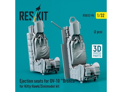 Ejection seats for OV-10 Bronco (2 pcs) for Kitty Hawk/Zimimodel kit (3D Printed) 