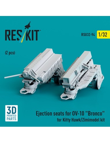 Ejection seats for OV-10 Bronco (2 pcs) for Kitty Hawk/Zimimodel kit (3D Printed) 
