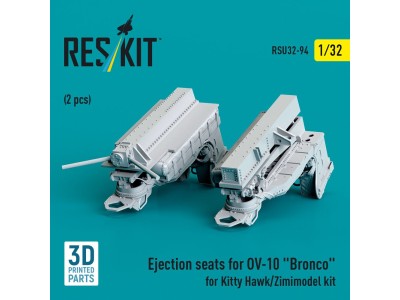 Ejection seats for OV-10 Bronco (2 pcs) for Kitty Hawk/Zimimodel kit (3D Printed) 