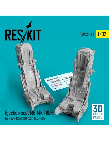 Ejection seat MB Mk.10LH for Hawk T.2,67,100/102,127,CT-155 (3D Printed) 