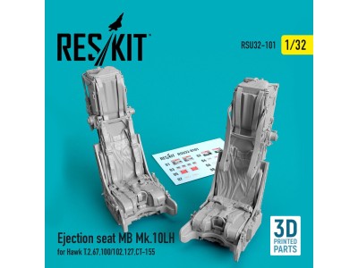 Ejection seat MB Mk.10LH for Hawk T.2,67,100/102,127,CT-155 (3D Printed) 