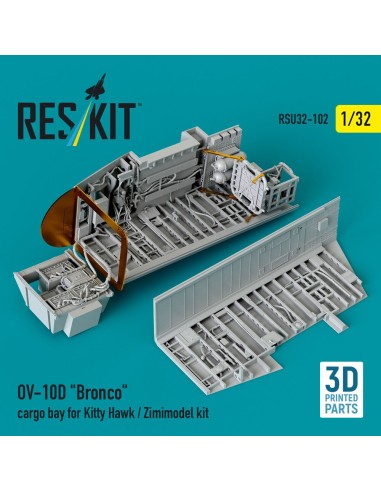 OV-10D Bronco cargo bay for Kitty Hawk/Zimimodel kit (3D Printed) 