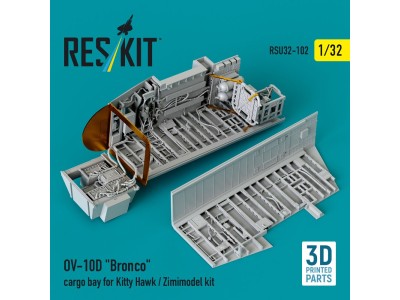 OV-10D Bronco cargo bay for Kitty Hawk/Zimimodel kit (3D Printed) 